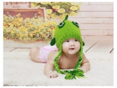 Wholesale - green little fish baby hat cap handmade cotton Photography Prop