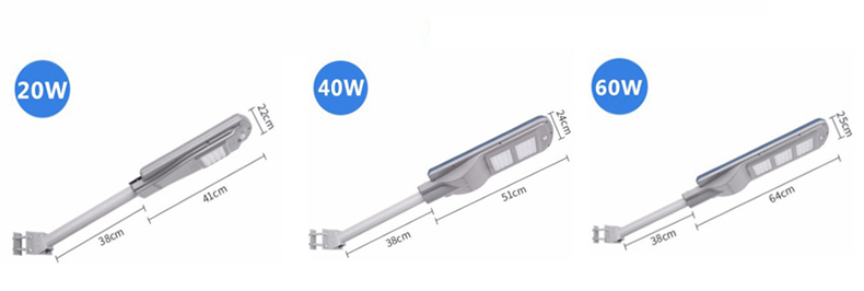 Aluminum Solar Road Lamp IP65 Waterproof , Outdoor LED Highway Lights 40w 60w 90w