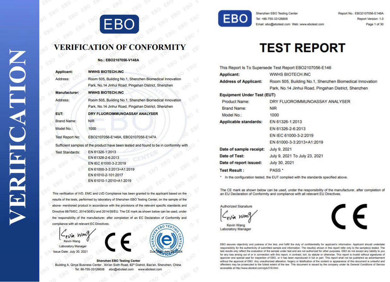 WWHS Fertility Test Kit β-HCG Rapid Test Cassette For Fertility Detection
