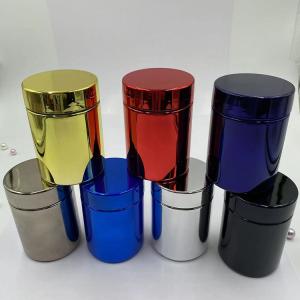 Wholesale Label Design Service HDPE Bottle Metal Silver Round Plastic Fitness Sport Nutrition Polyethylene Bottles Package for Bcaa Powder from china suppliers