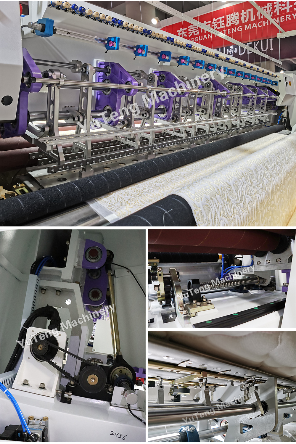 Continuous Lock Stitch Computerized Chain Stitch Quilting Machine 1200RPM