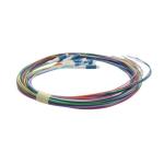 12 Cores FTTH Fiber Optic LC UPC LZH/PVC Pigtail 0.9mm Diameter TDM 900 2
