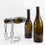 500ml/750ml/1500ml Green Frosted Glass Wine Bottle for Industrial Beverage