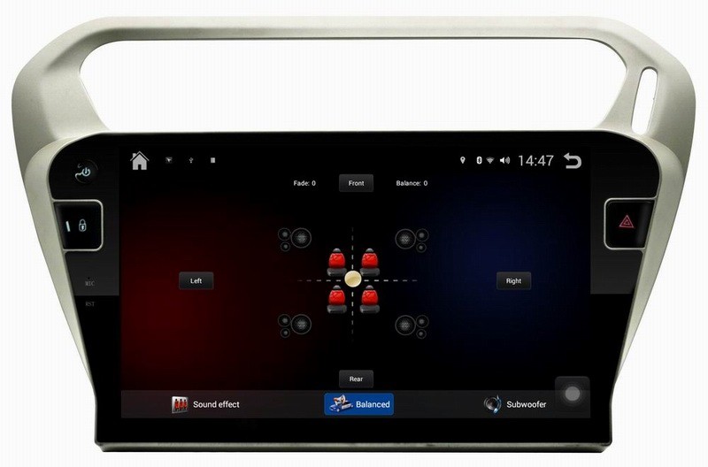 Ouchuangbo auto dvd gps navi for Peugeot 301 Elisee 2013 with bluetooth SWC AUX big screen android 4.4 system