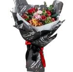 The manufacturer wholesales Valentine's Day white marble-patterned flower
