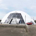 Clear Window 30m PVC Geodesic Big Dome Tent Outdoor Vehicle Exhibition SGS