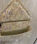 2022 Hot Sell Ladies Faction Shoulder Bag with Eco Cork 24x6x14.5cm