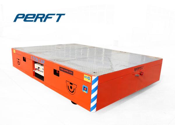 Battery Power Flat Quad Steel Material Transfer Carts Car For Industrial