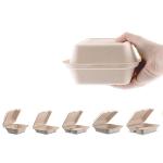 6-10 Inch 9x6 Biodegradable Disposable Fast Food Packaging Sugarcane Lunch Food