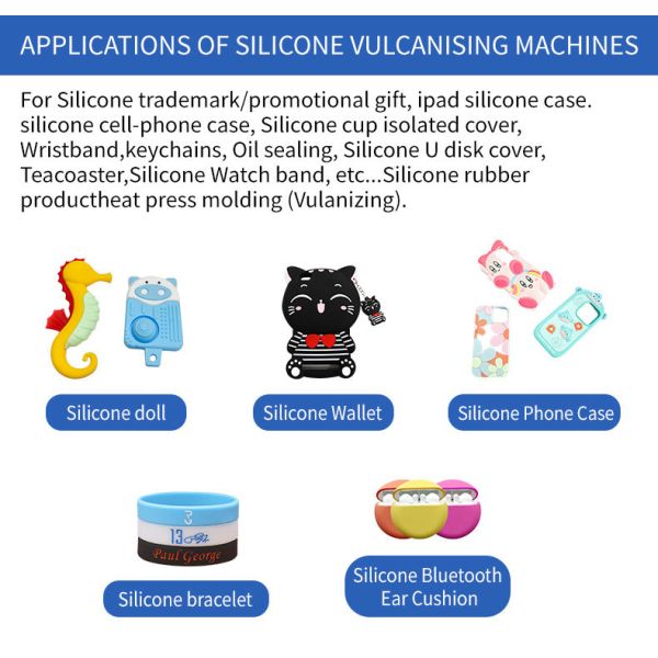 Automatic 50T Silicone Vulcanization Molding Machine for Making Earphone Case