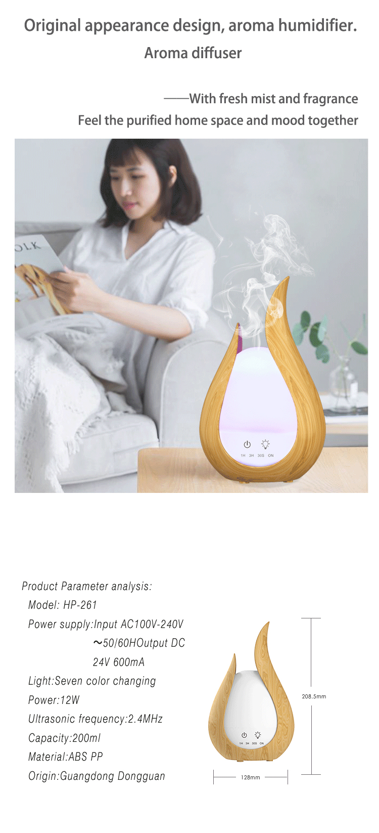 Wholesale Household Remote Control Scent Oil Diffuser Humidification Cool Mist Sprayer Aroma Diffuser With NIght Light