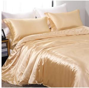Wholesale 22 Momme Silk Sheet Set 1.5m 5 Feet 4PC Bedding Set Chinese Silk Duvet Cover from china suppliers
