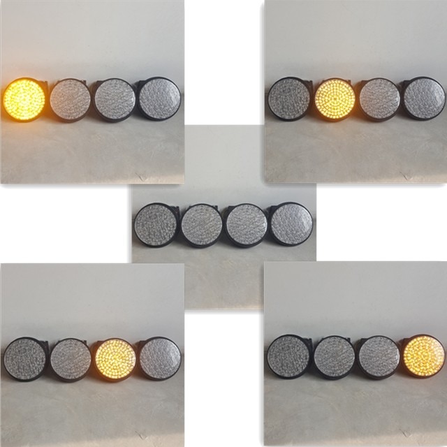 Solar Warning Light 200mm Falsher GQSJD-200-1 Yellow Warning Light