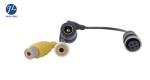 Male To Female 4 Pin Aviation Cable To RCA Video Audio Connectors Automotive