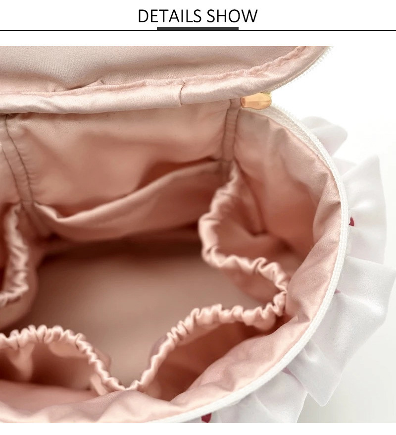 High Capacity Cheap Plain Round Cylinder Bucket Cosmetic Bag With Zipper