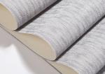 Living Room Embossed Vinyl Wallpaper , Waterproof Silver Modern Embossed