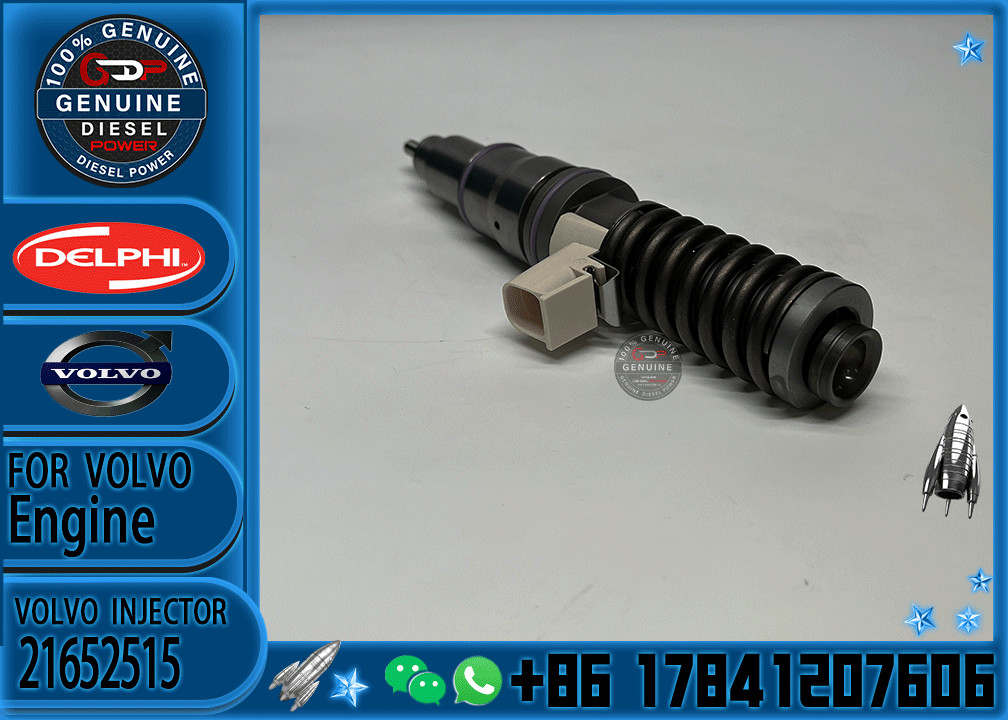 Common Rail Fuel Injector 21652515 BEBE4P00001 for Volvo MD13 D13 Truck FH420 FM380 FM420 FMX420 Engine Heavy Truck