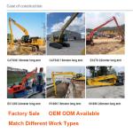 CE Antiwear 18 Meters Excavator Long Arm , OEM ODM Excavator Long Reach Boom 20