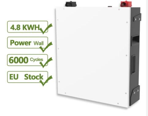 4800w lithium ion batteries 48v 100ah 5Kwh PV wall mounted lifepo4 battery pack