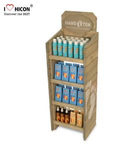 Wholesale 4 Tier Wooden Retail Display Shelves Store Fixtures Visual Merchandise from china suppliers