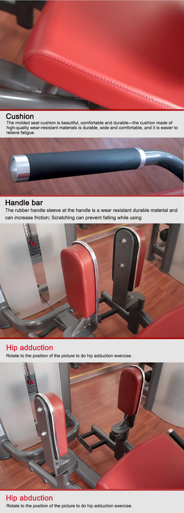 Functional Life Fitness Hip Abduction / Adduction Machine For Leg Exercise