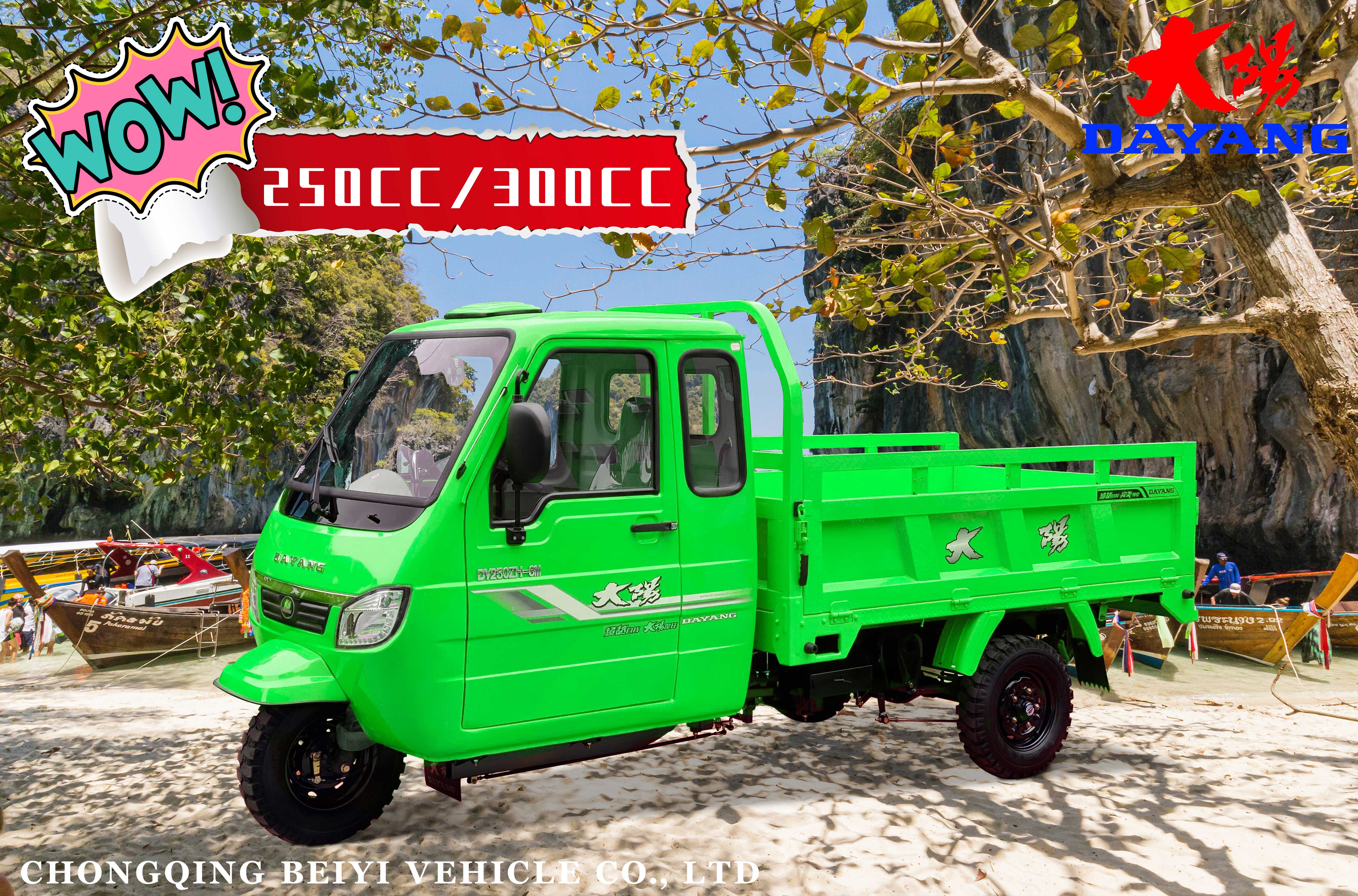 DAYANG XK3 Enclosed Cabin Cargo Tricycle 200CC 250CC 300CC 350CC with Water-Cooling Engine
