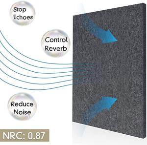 Wholesale 12mm Polyester Fiber Soundproof Acoustic Panel Wall Decoration Panel from china suppliers