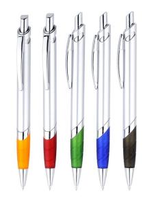 Wholesale chromed plastic pen,silver plastic pen,silver logo ball pen, chromed logo pen from china suppliers