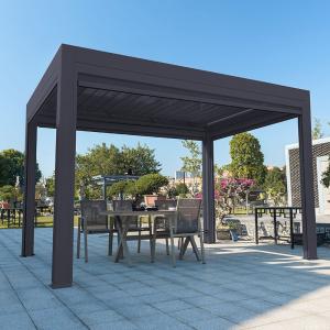 Wholesale Aluminum Louvered Pergola Garden Leisure Aluminium Pergola With Retractable Roof from china suppliers