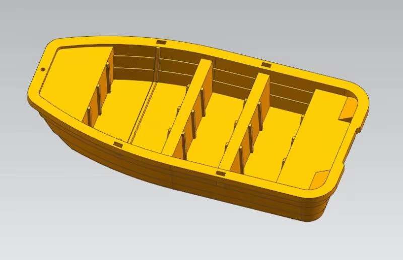 No Welding 2.2m No Leakage Boat Mould Rotational