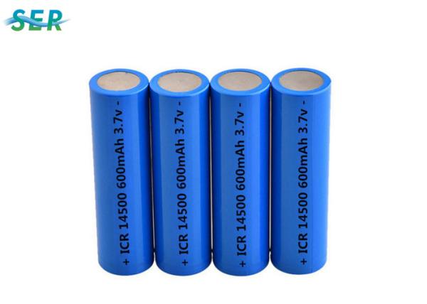 AA Size Lithium Ion Rechargeable Battery Pack 14500 3.7v 700mah For Electric