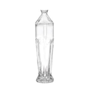 Wholesale Hot Stamping Surface Handling 1000ml Glass Fancy Liquor Bottle for Wine Vodka Whiskey from china suppliers
