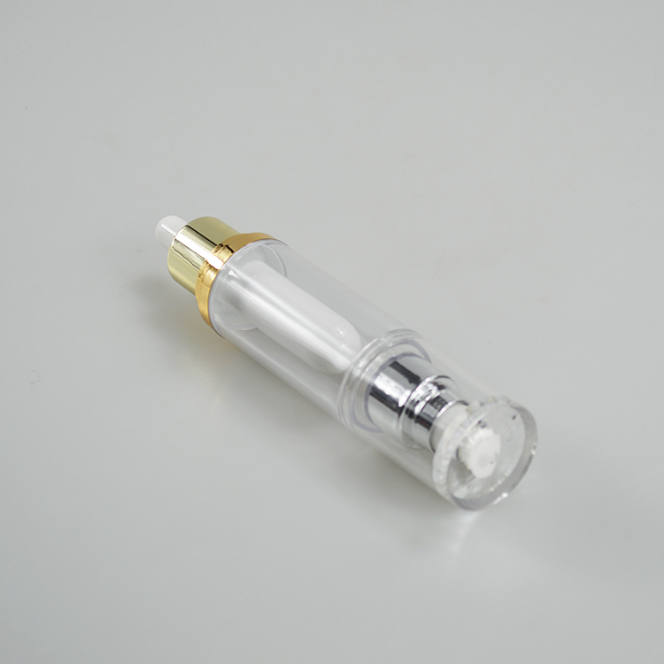 Customized Liquid Foundation Double Tube Dropper Bottle with Acrylic Collar Material