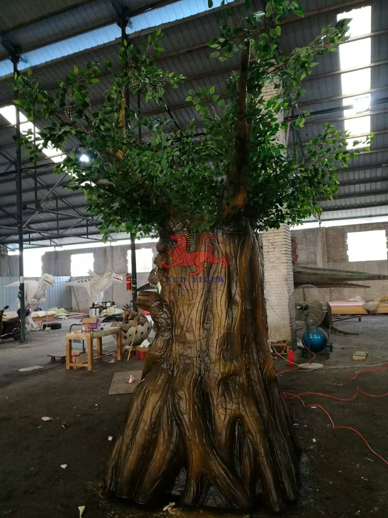 Theme Park Garden Animatronic Plant Talking Tree Sunproof