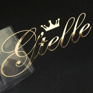 Wholesale Custom Printing Logo UV Transfer Sticker Gold Foil Self Adhesive 3D Metal Sticker from china suppliers