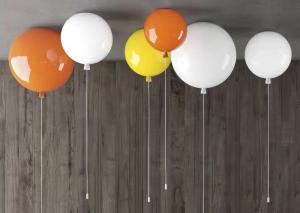 Wholesale Romantic Kids Children Bed Room Pendant Light Colourful Glass Balloon Led Ceiling Chandelier Lamp from china suppliers