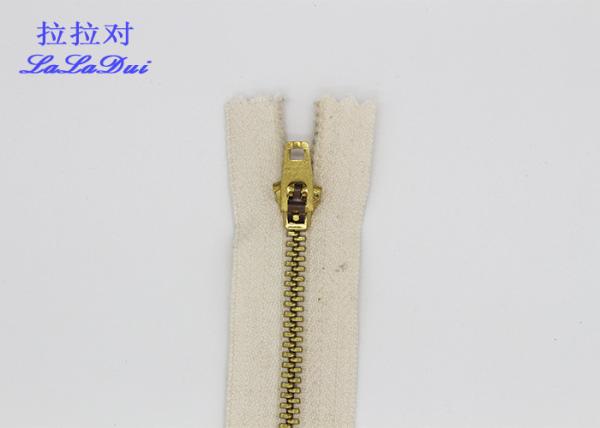 Soft Black Boots 3# 18 Inch Cotton Zipper 100% Cotton Tape For Jeans Jacket