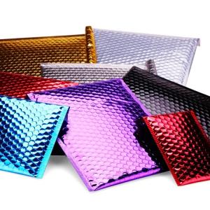 Wholesale Colorful Anti - Rub Metallic Bubble Mailers , Custom Logo Padded Mail Bags from china suppliers