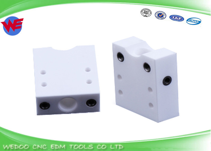 S301 White Color Sodick Spare Parts , Ceramic Isolator Plate 3085759 57.5x50x20T