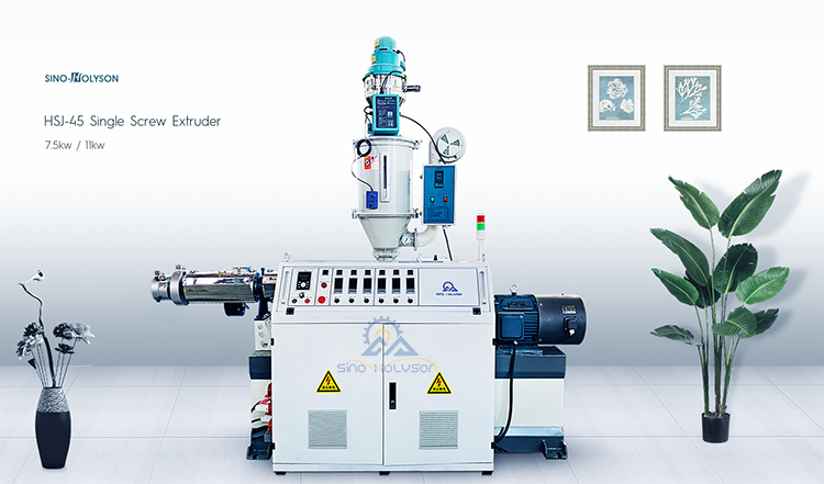 45mm Screw Diameter ABS HDPE/PP Single Screw Extruder Machine
