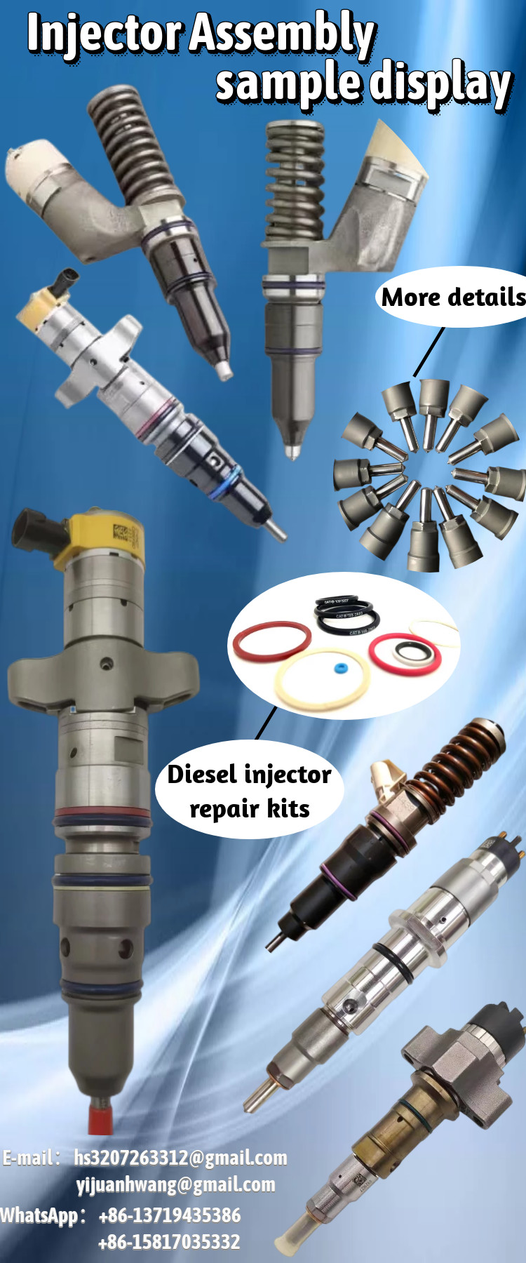 1-15300389 6HK1 Engine Fuel Injector Nozzle For ZX330 ZX350