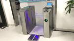 Anti Jump Tempered Glass Speed Gate Turnstile Swing Barrier Gate