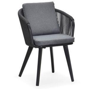 Wholesale Outdoor Garden Furniture Easy-to-Wash Nordic Gray Woven Rope Chair with Modern Design from china suppliers
