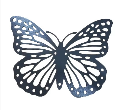 Laser Cutting Technology Silver Delicate Butterfly Art Decoration Support Pattern Customisation