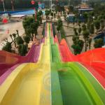 Fade Resistant Mat Racer Water Slide Fiberglass Racer Water Slide 12m Height