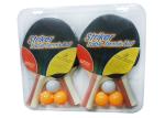 Indoor Personalized Ping Pong Balls , 5mm Plywood Table Tennis Paddles With