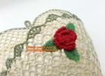 Stiffened Cotton Crochet Small Decorative Lace Doily Bowl Basket Handicraft