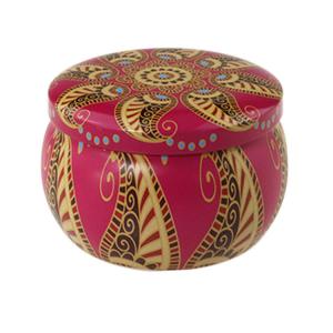 China Empty Decorative Candle Tins Michaels Round Antique Tin Candle Box Spice Tins on sale