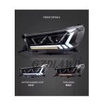 12V LED Modified Headlight For Toyota Hilux Revo Rocco 2015+ / 4x4 Auto