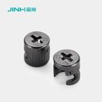 13.5mm 12mm Cam Connector Black Nickel Plated Minifix Cam Lock For Connection